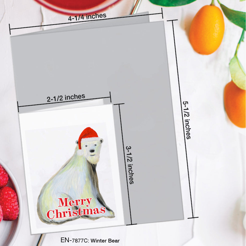 Winter Bear, Greeting Card (#7877C)