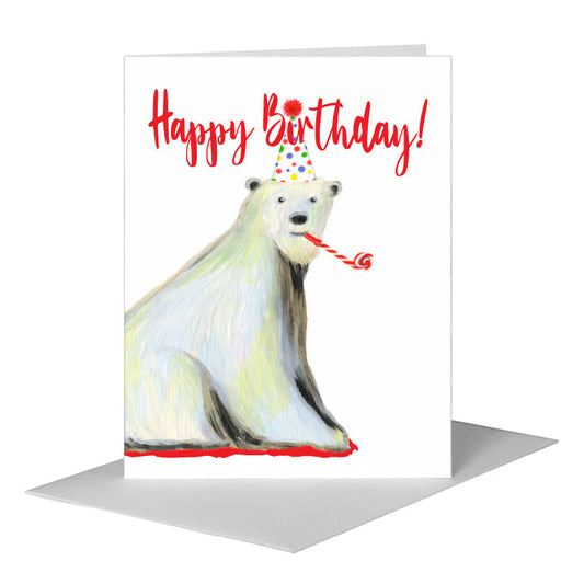 Winter Bear, Greeting Card (#7877H) A2 Card Front, www.printedcanvas.com