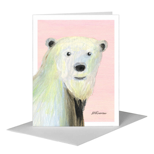 Winter Bear, Greeting Card (#7877P) A2 Card Front, www.printedcanvas.com