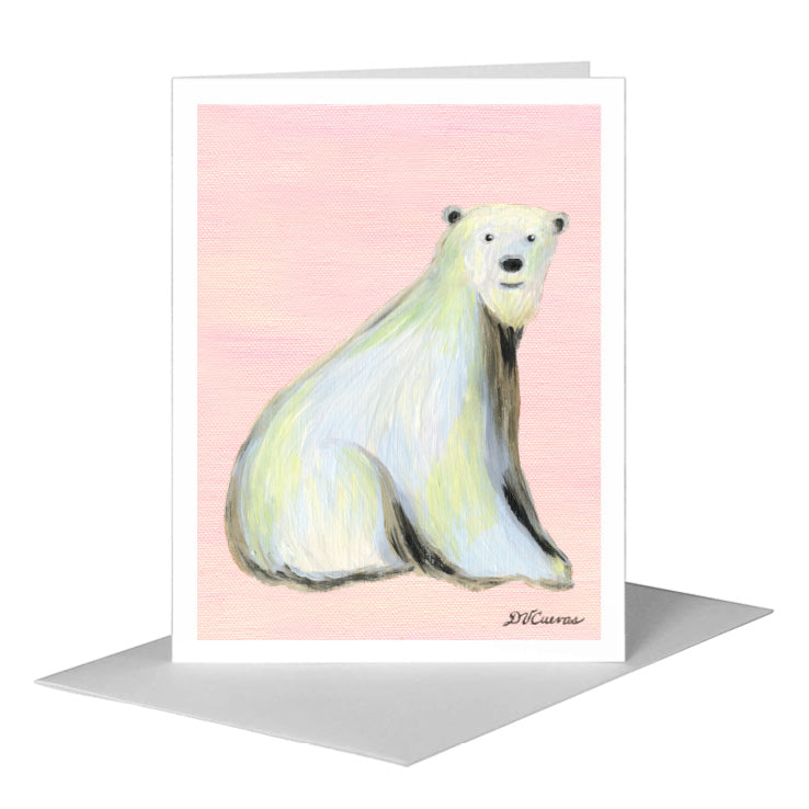Winter Bear, Greeting Card (#7877Q) A2 Card Front, www.printedcanvas.com