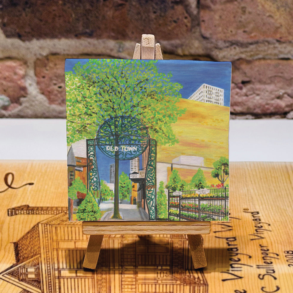 Old Town, Chicago, Mini Artwork (MA-7878B)