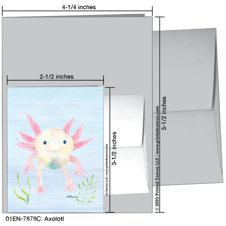Axolotl, Greeting Card (#7879C)