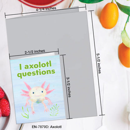 Axolotl, Greeting Card (#7879D)