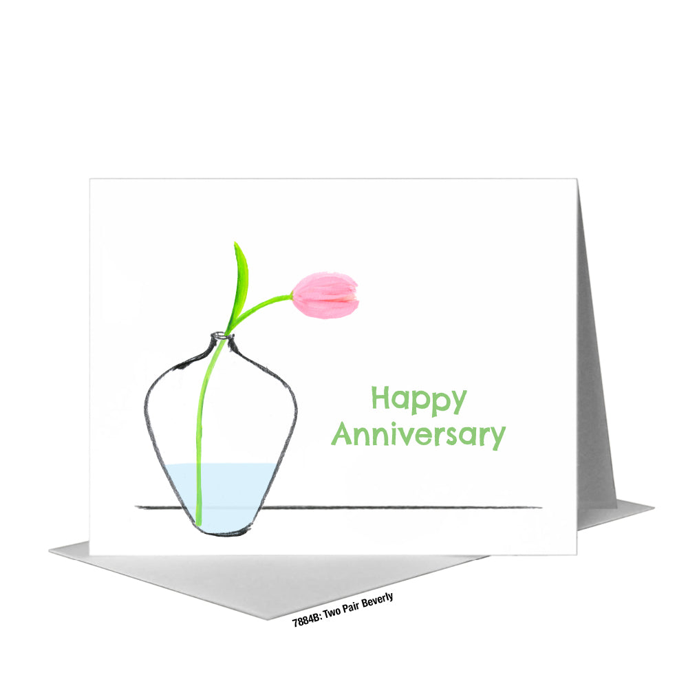 Tulips Pair Beverly, Greeting Card (#7884B)