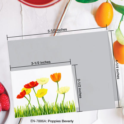 Poppies Beverly, Greeting Card (#7886A)