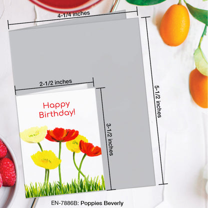 Poppies Beverly, Greeting Card (#7886B)