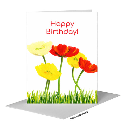 Poppies Beverly, Greeting Card (#7886B)