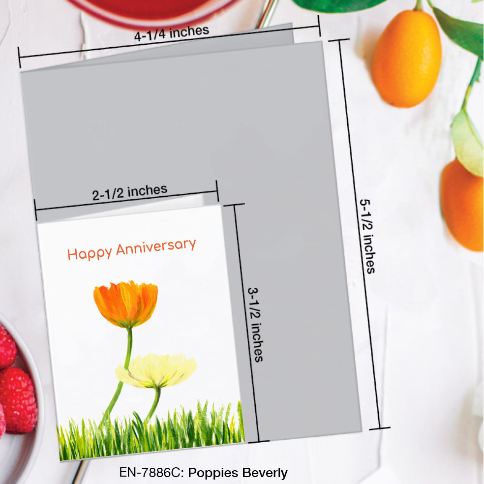 Poppies Beverly, Greeting Card (#7886C)