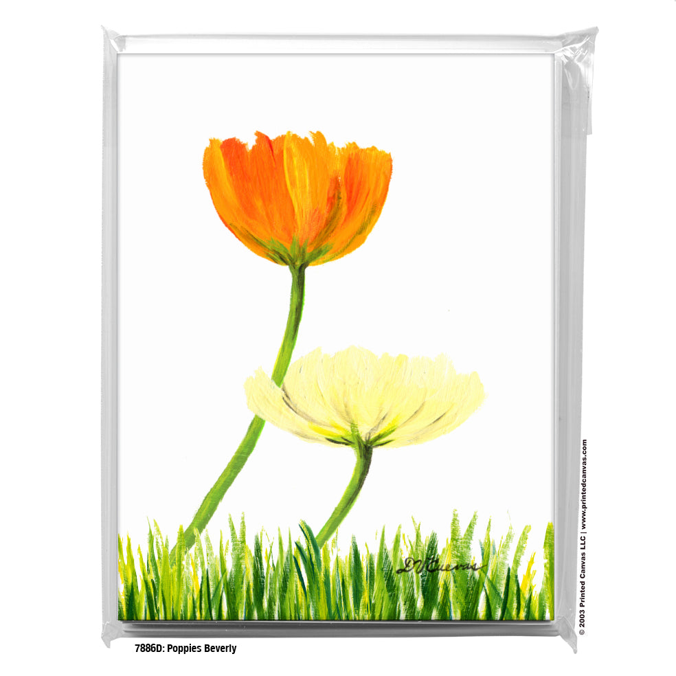 Poppies Beverly, Greeting Card (#7886D), 8-Pack, www.printedcanvas.com