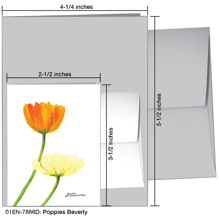 Poppies Beverly, Greeting Card (#7886D)