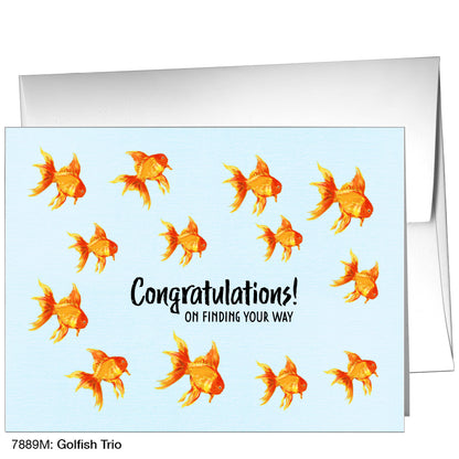 Goldfish Trio, Greeting Card (7889M)