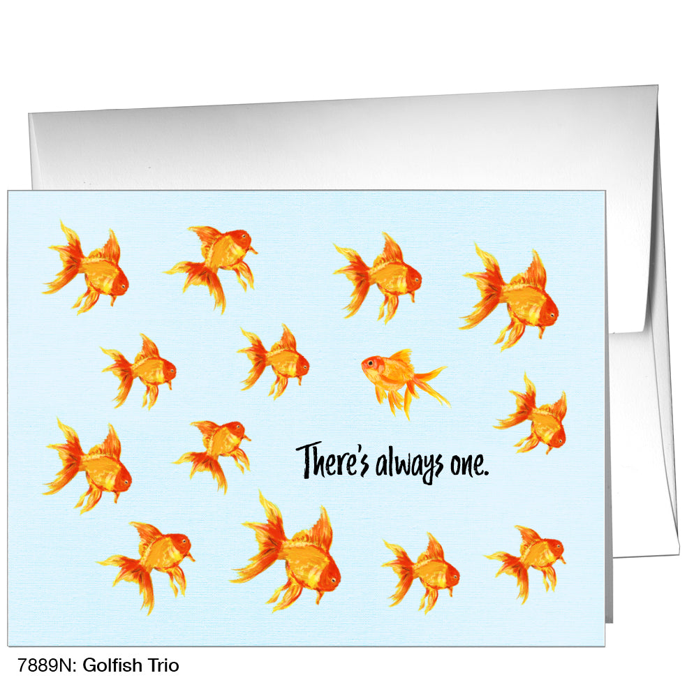 Goldfish Trio, Greeting Card (7889N)