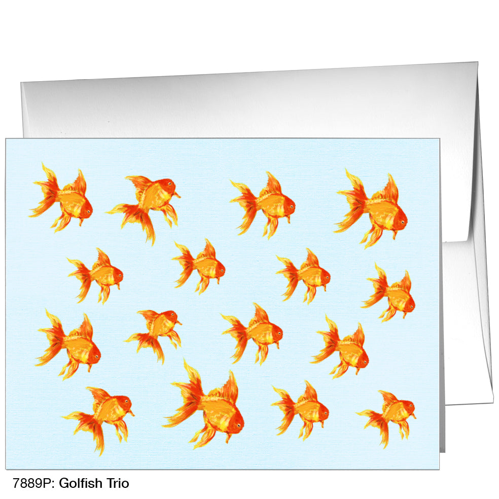 Goldfish Trio, Greeting Card (7889P)