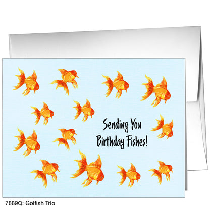 Goldfish Trio, Greeting Card (7889Q)