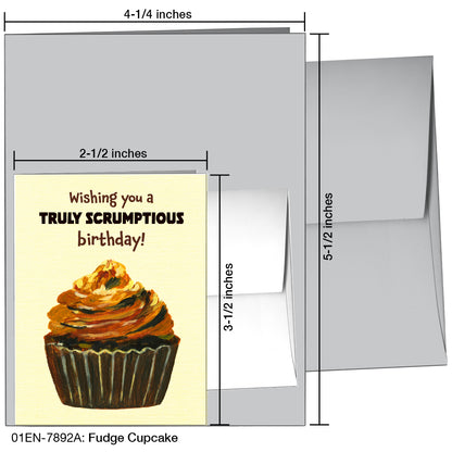 Fudge Cupcake, Greeting Card (7892A)