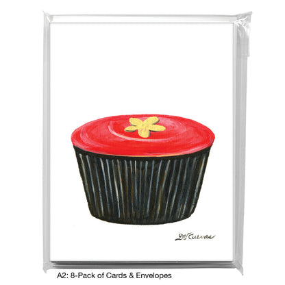 Schmaltzy Cupcake, Greeting Card (7898), A2 8-Pack, printedcanvas.com