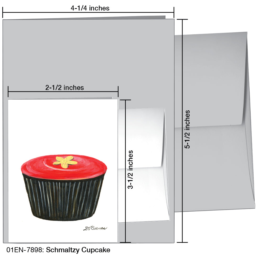 Schmaltzy Cupcake, Greeting Card (7898), Enclosure, printedcanvas.com