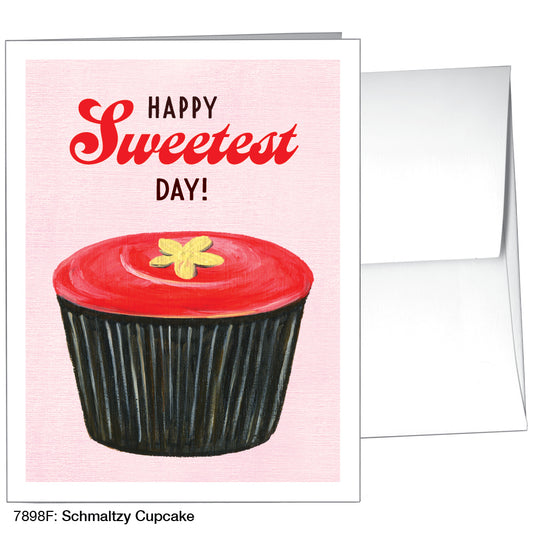 Schmaltzy Cupcake, Greeting Card (7898F)