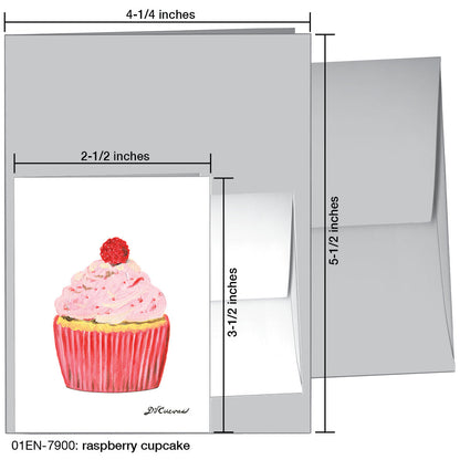 Raspberry Cupcake, Greeting Card (7900), Enclosure, printedcanvas.com