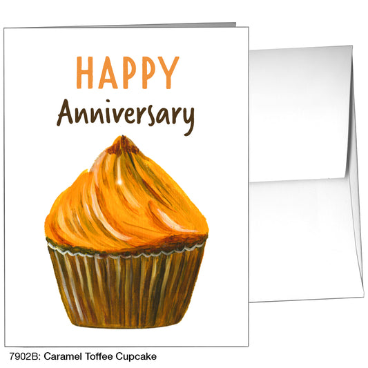 Caramel Toffee Cupcake, Greeting Card (7902B)