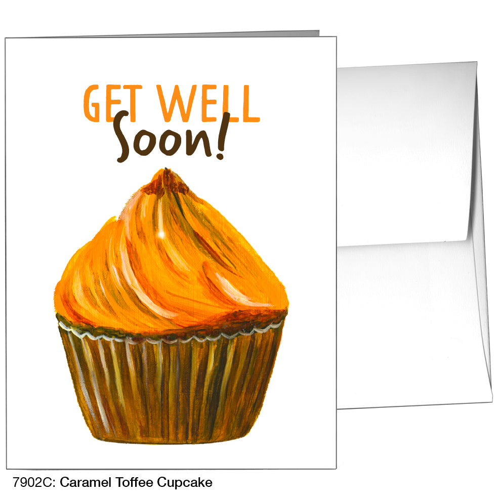 Caramel Toffee Cupcake, Greeting Card (7902C)