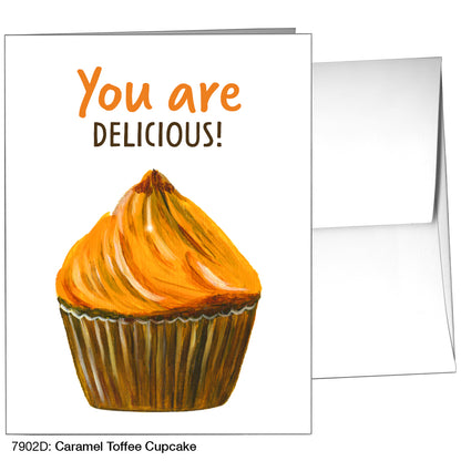 Caramel Toffee Cupcake, Greeting Card (7902D)