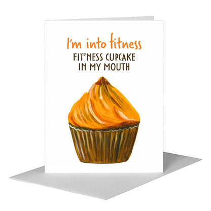 Caramel Toffee Cupcake, Greeting Card (#7902E), A2 Card Front, www.printedcanvas.com
