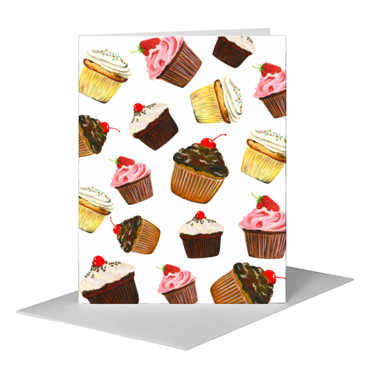 Cupcake Collection, Greeting Card (#7904C) A2 Card Front, www.printedcanvas.com