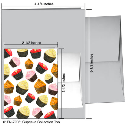 Cupcake Collection Too, Greeting Card (7905), Enclosure, printedcanvas.com