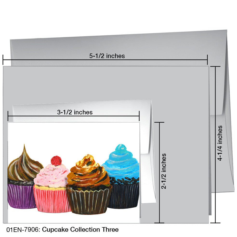 Cupcake Collection Three, Greeting Card (7906), Enclosure, printedcanvas.com