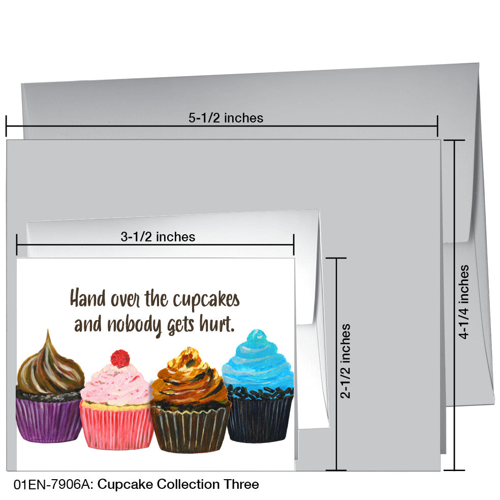 Cupcake Collection Three, Greeting Card (7906A)