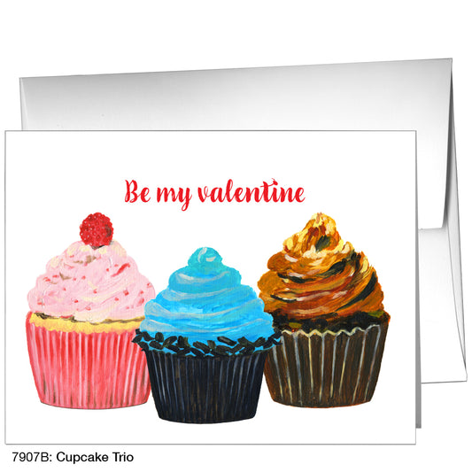 Cupcake Trio, Greeting Card (7907B)