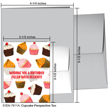 Cupcake Perspective Too, Greeting Card (7911A)