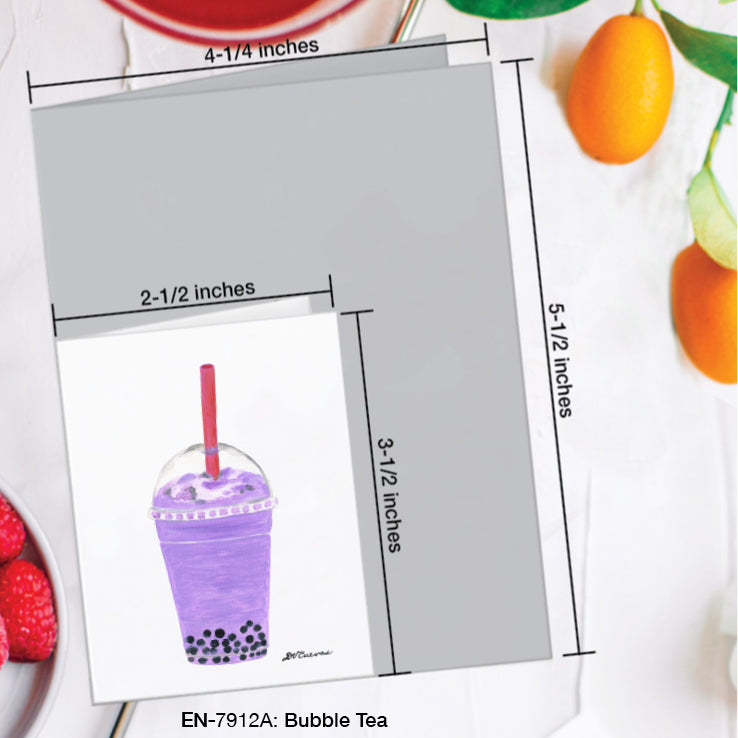 Bubble Tea, Greeting Card (#7912A)