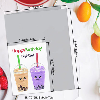Bubble Tea, Greeting Card (#7912B)