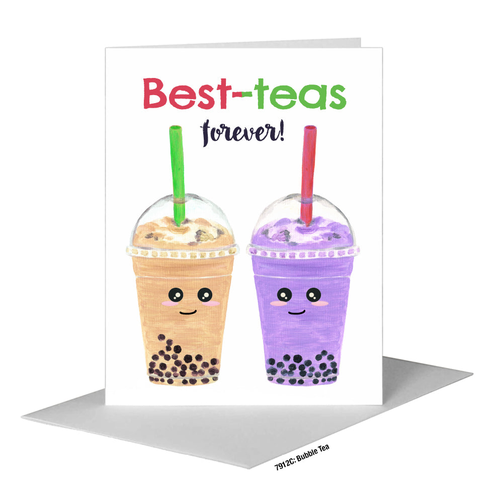 Bubble Tea, Greeting Card (#7912C)