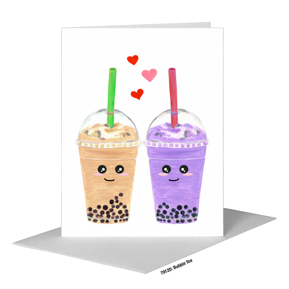 Bubble Tea, Greeting Card (#7912D)
