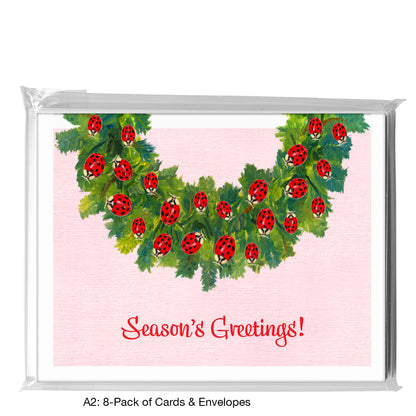 Green Wreath, Greeting Card (7914G)