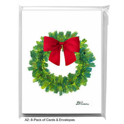 Green Wreath, Greeting Card (7914Q)