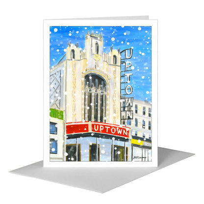 Uptown Theater, Chicago, Greeting Card (#7922C) A2 Card Front, www.printedcanvas.com