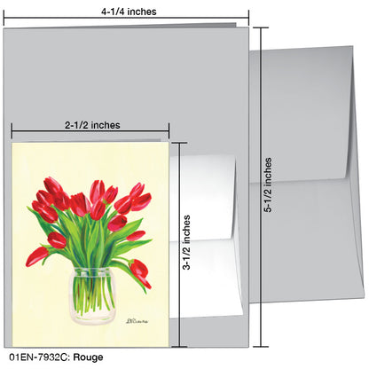 Rouge, Greeting Card (7932C), Enclosure, www.printedcanvas.com