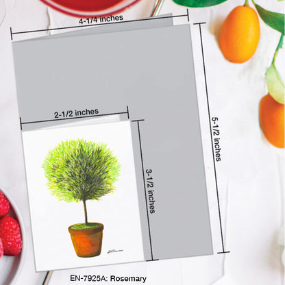 Rosemary, Greeting Card (7925A), Enclosure Card, www.printedcanvas.com