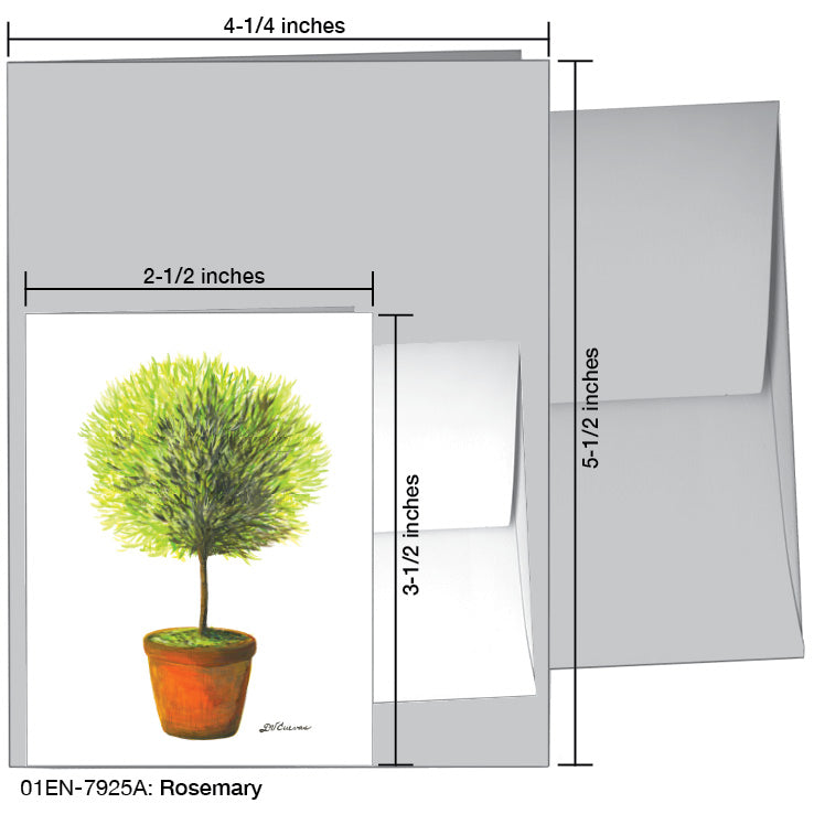 Rosemary, Greeting Card (7925A), Enclosure Card, www.printedcanvas.com