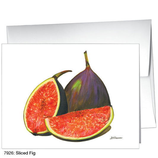 Sliced Fig, Greeting Card (7926), A2, printedcanvas.com