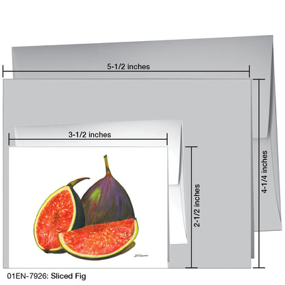 Sliced Fig, Greeting Card (7926), Enclosure, printedcanvas.com