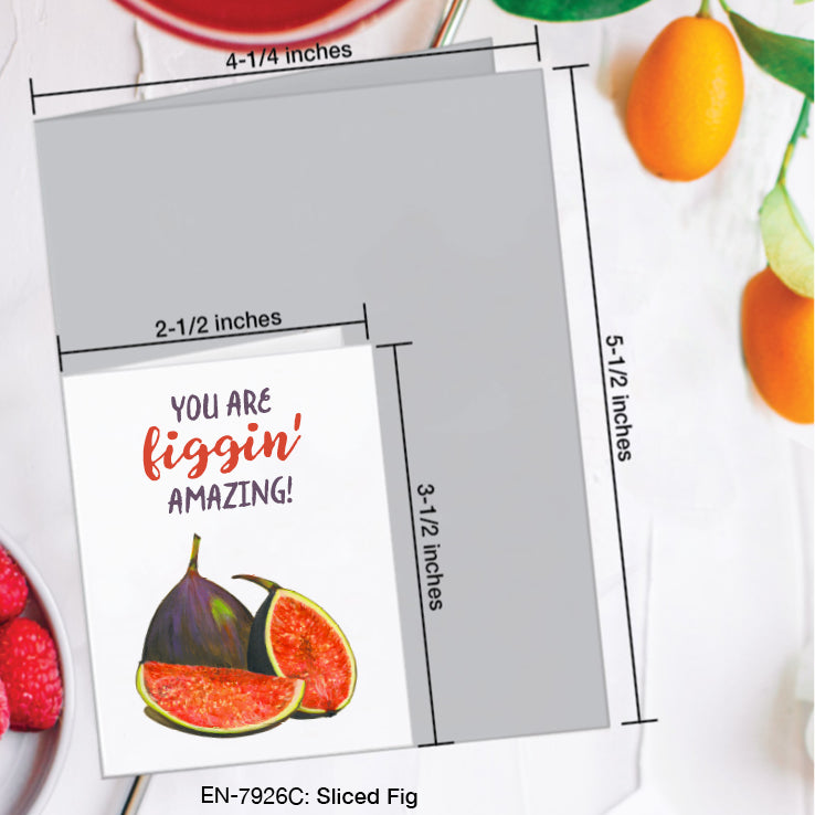 Sliced Fig, Greeting Card (#7926C)