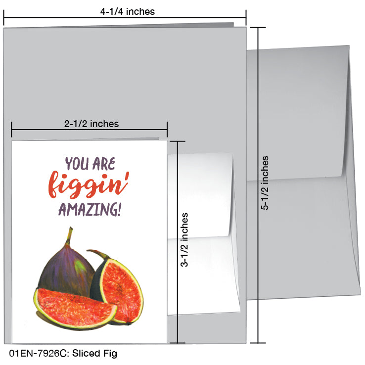 Sliced Fig, Greeting Card (7926C)