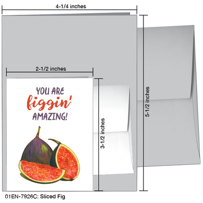 Sliced Fig, Greeting Card (7926C)