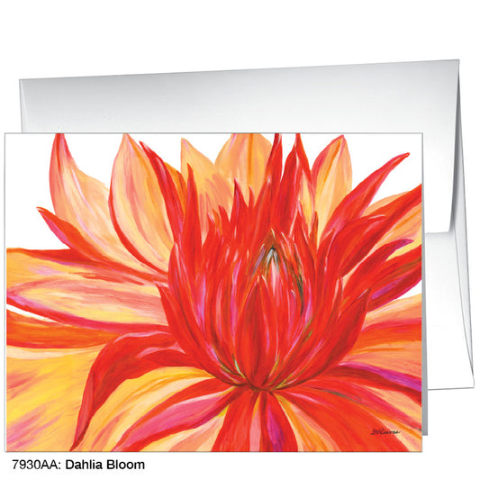 Dahlia Bloom, Greeting Card (#7930AA)