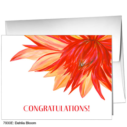 Dahlia Bloom, Greeting Card (7930E)